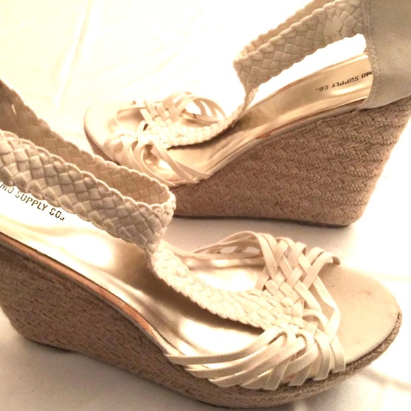 NWT~MOSSIMO Beige Strappy Wedge Espadrilles Women's Casual Summer Heels~11 - Picture 2 of 6